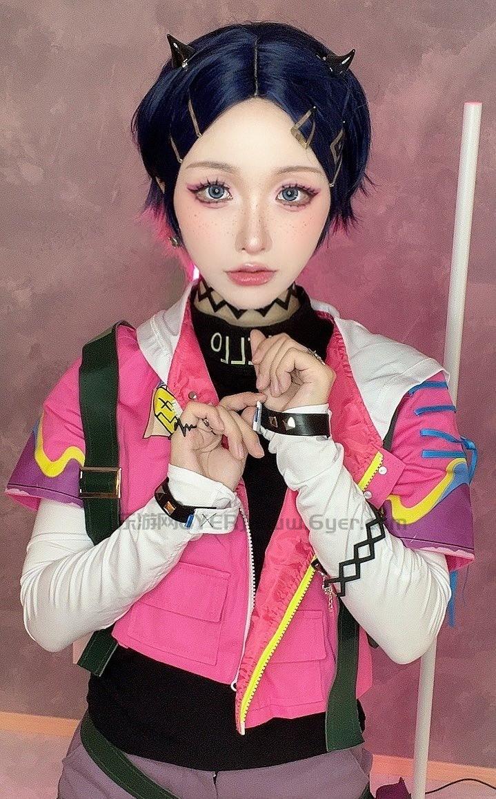 《街头霸王6》韩蛛俐Cos美图欣赏 邪魅甜美身材火辣