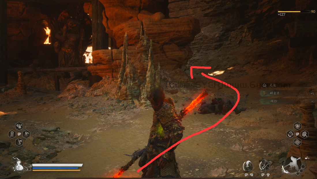 《黑神话:悟空》黄风岭全金丹位置介绍