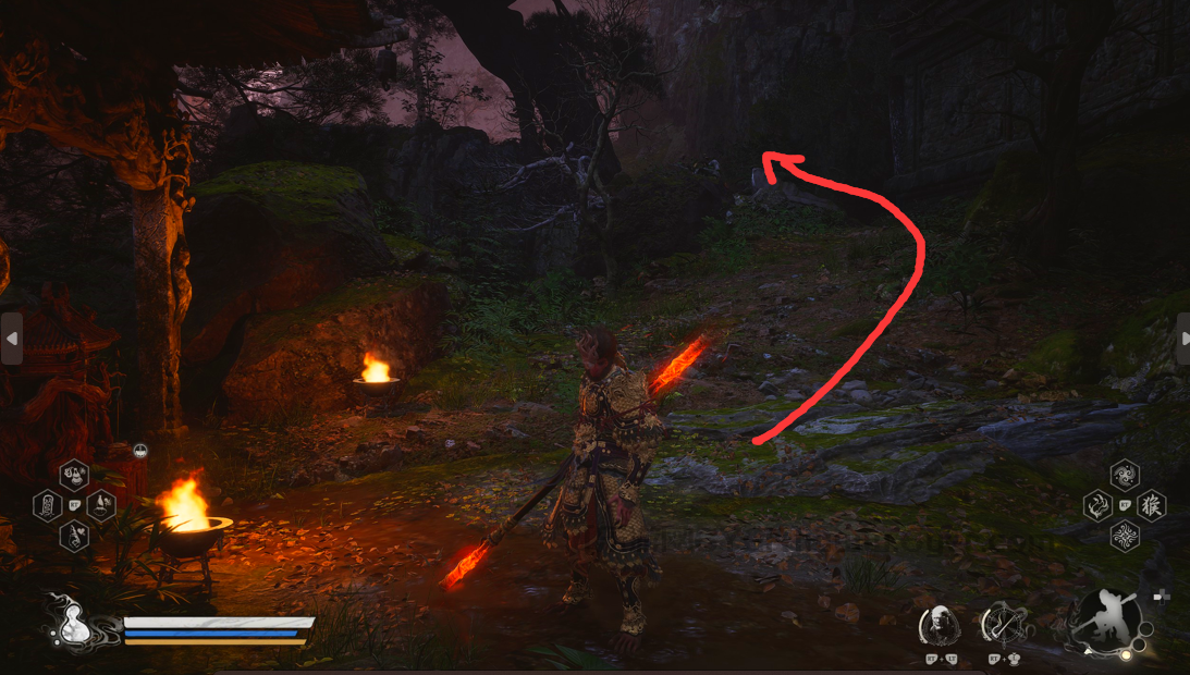 《黑神话：悟空》黑风山全金丹位置介绍