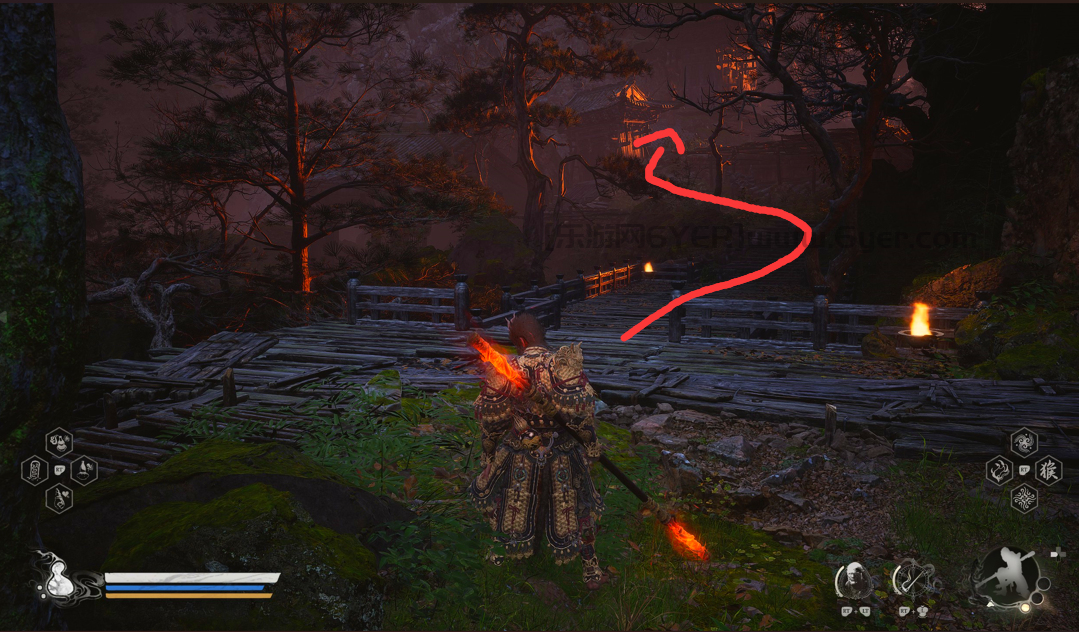 《黑神话：悟空》黑风山全金丹位置介绍