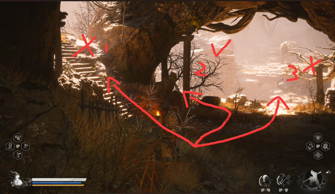 《黑神话:悟空》黄风岭全蒲团位置介绍