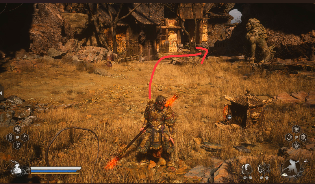 《黑神话:悟空》黄风岭全蒲团位置介绍