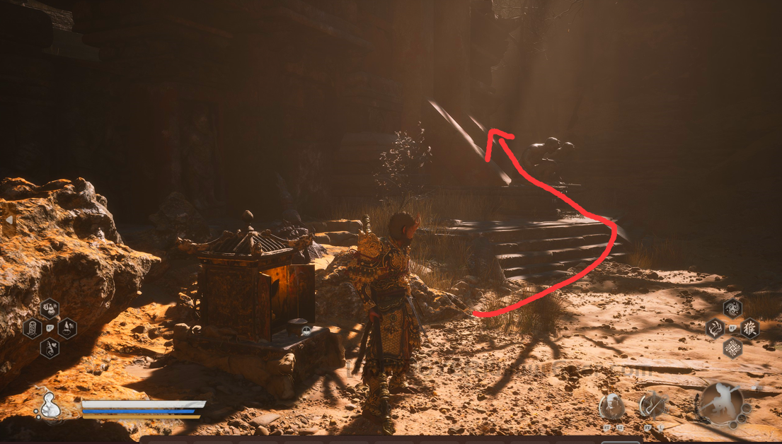 《黑神话:悟空》黄风岭全蒲团位置介绍