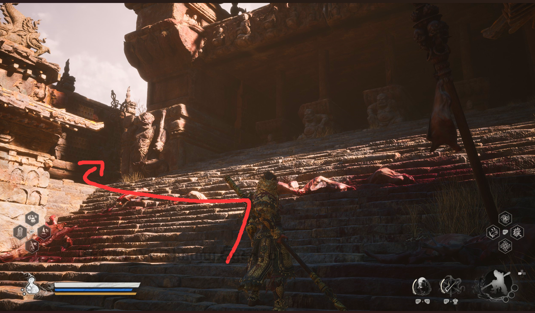 《黑神话:悟空》黄风岭全蒲团位置介绍