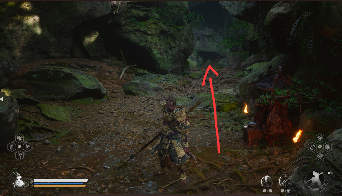 《黑神话:悟空》黑风山全蒲团位置介绍