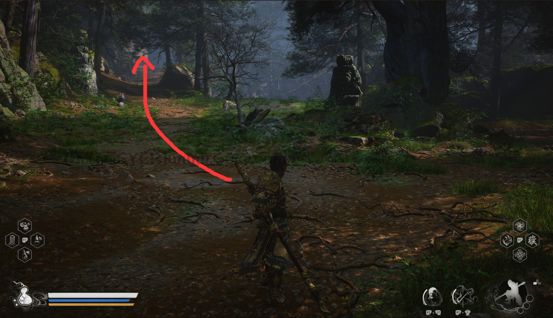 《黑神话:悟空》黑风山全蒲团位置介绍