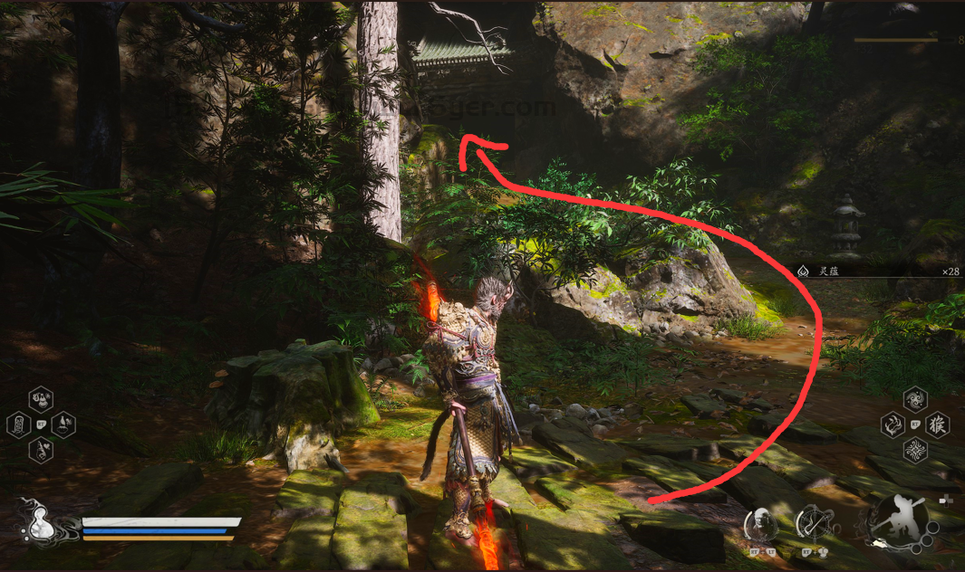 《黑神话:悟空》黑风山全蒲团位置介绍