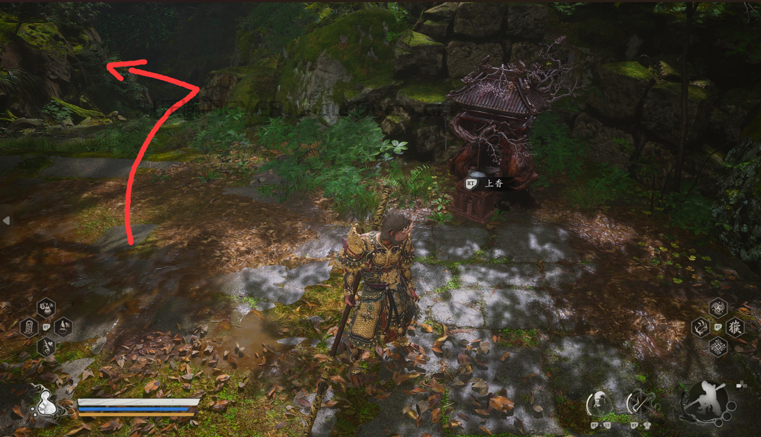 《黑神话:悟空》黑风山全蒲团位置介绍