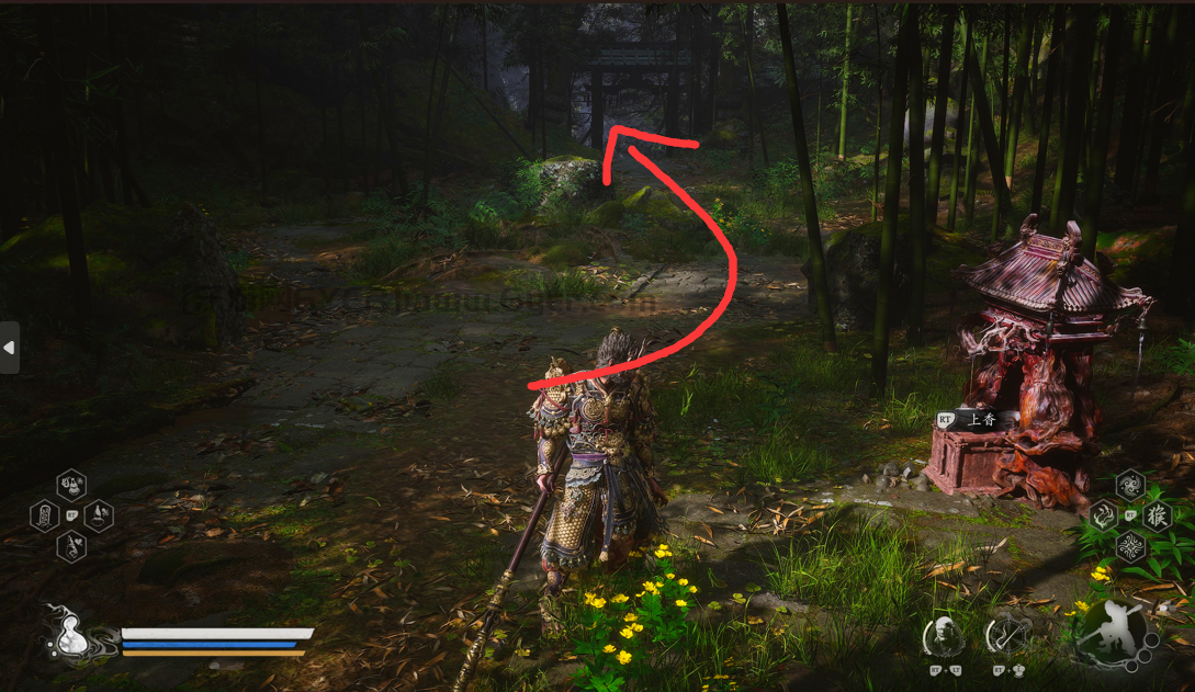 《黑神话:悟空》黑风山全蒲团位置介绍