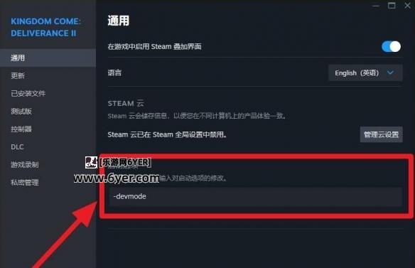 《天国拯救2》控制台开启方法