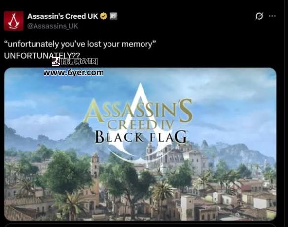 《刺客信条4黑旗》重制版疑似曝光 育碧引爆粉丝期待